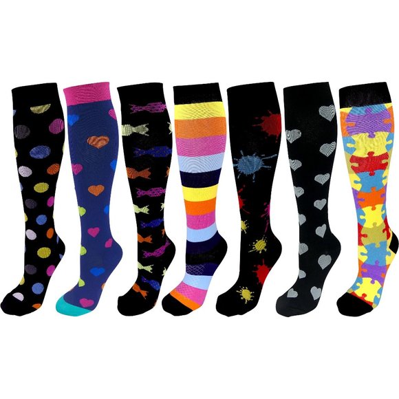 COPY - 7 Pair Small/Medium Premium Quality Colorful Moder - Picture 1 of 7